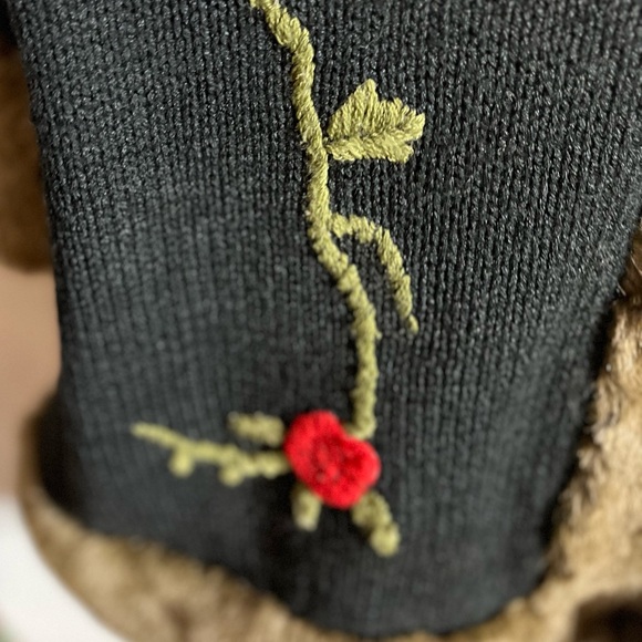 Torrid Black Sweater Coat with Faux Fur Trim,  2X - Picture 4 of 10